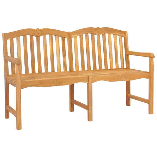 Handcarved Rose Bench 150 x 60.5 x 95 cm Solid Teak Wood