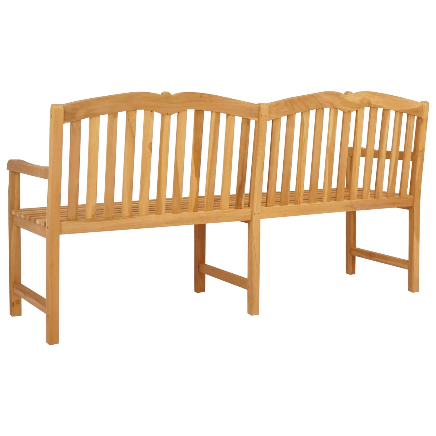 Handcarved Rose Bench 180.5 x 60 x 96 cm Solid Teak Wood