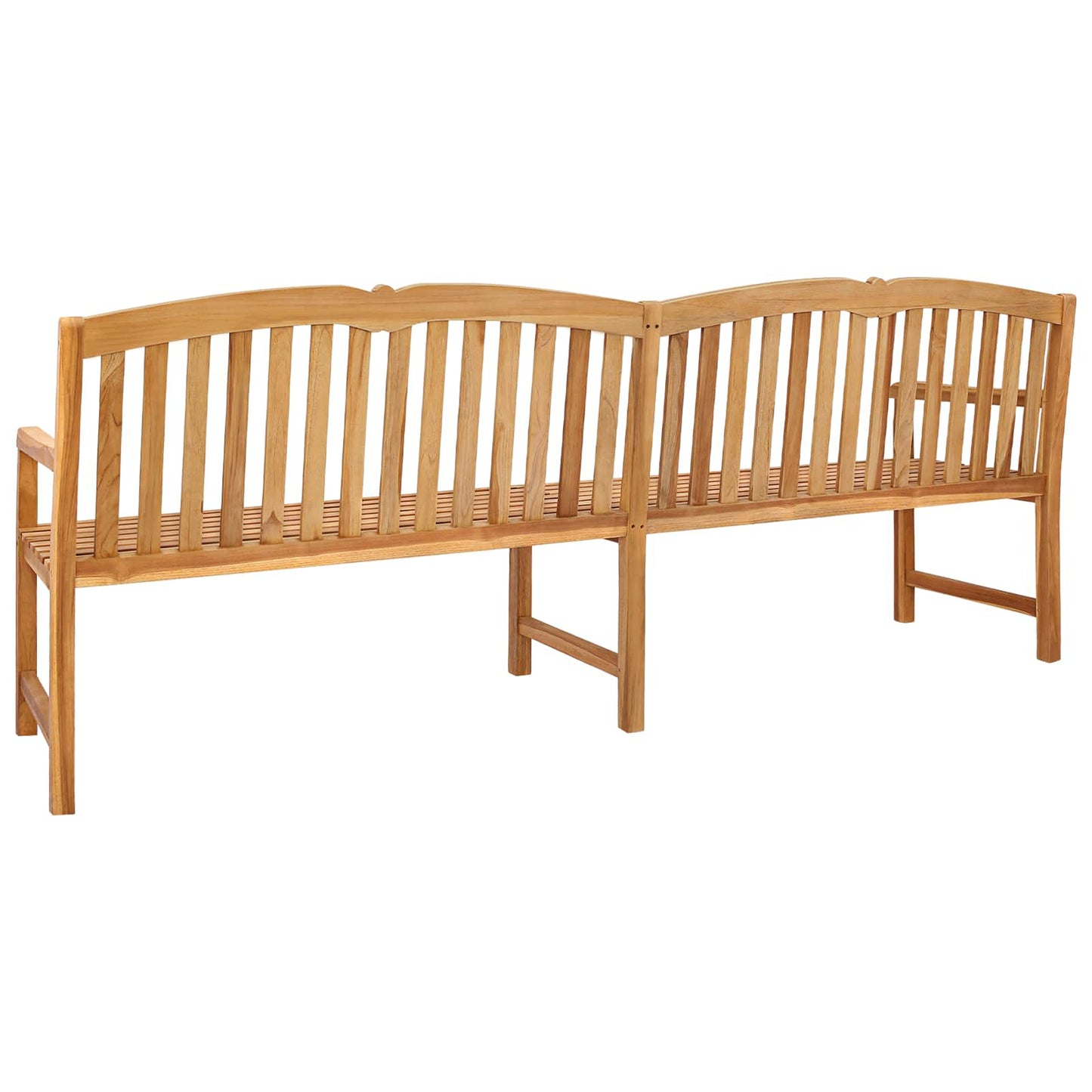 Handcarved Rose Bench 228 x 61 x 94.5 cm Solid Teak Wood