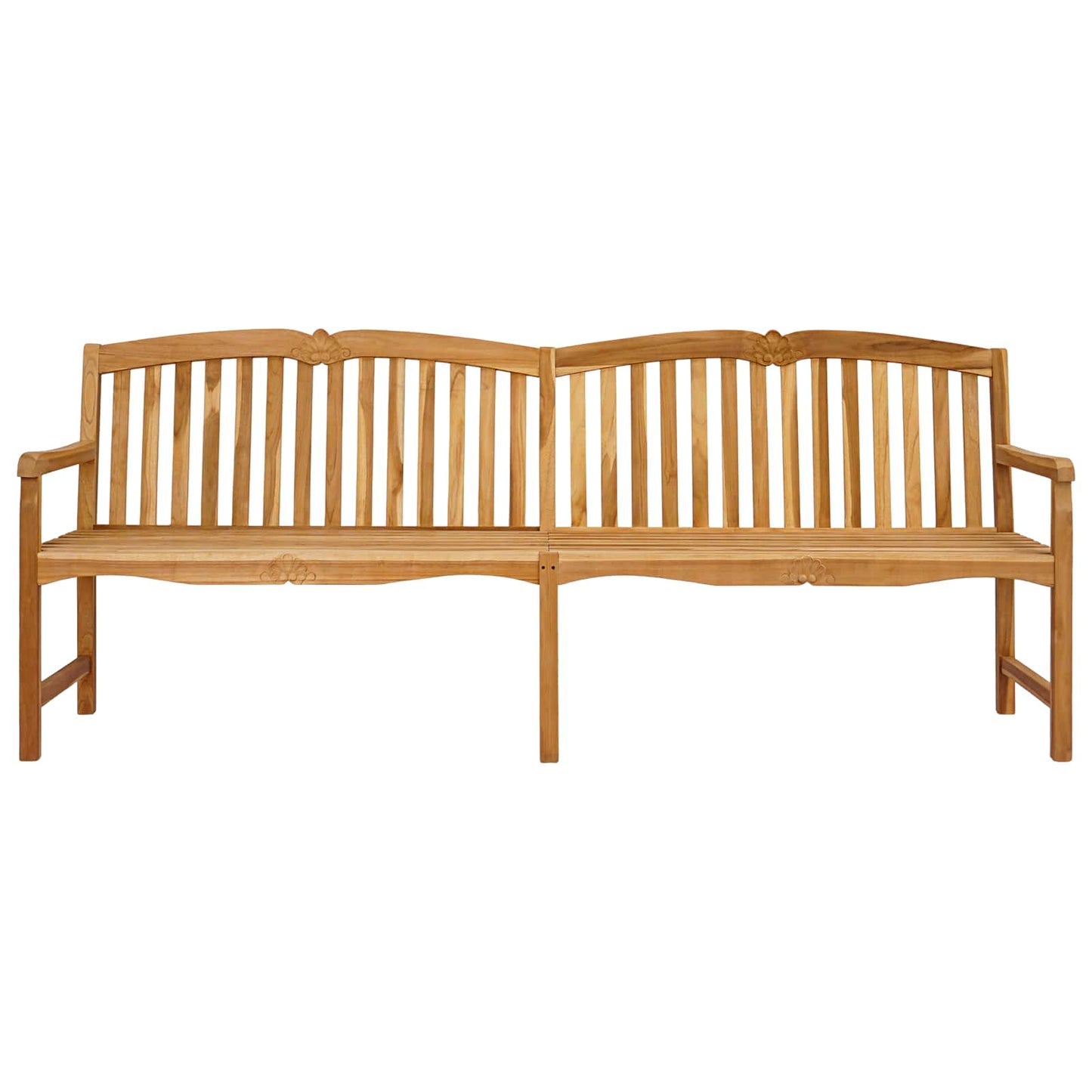 Handcarved Rose Bench 228 x 61 x 94.5 cm Solid Teak Wood