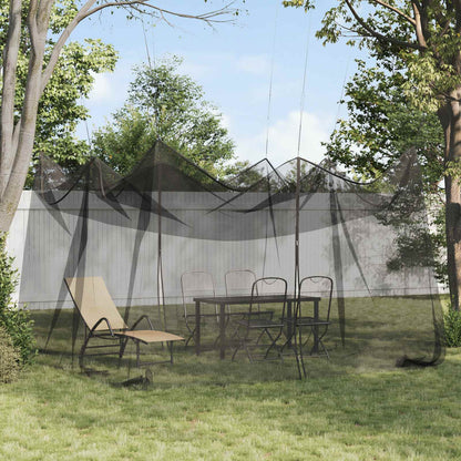 Garden Mosquito Net 156 Mesh Black 4 x 4 x 2.5 m Polyester