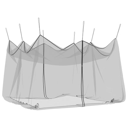 Garden Mosquito Net 156 Mesh Black 4 x 4 x 2.5 m Polyester
