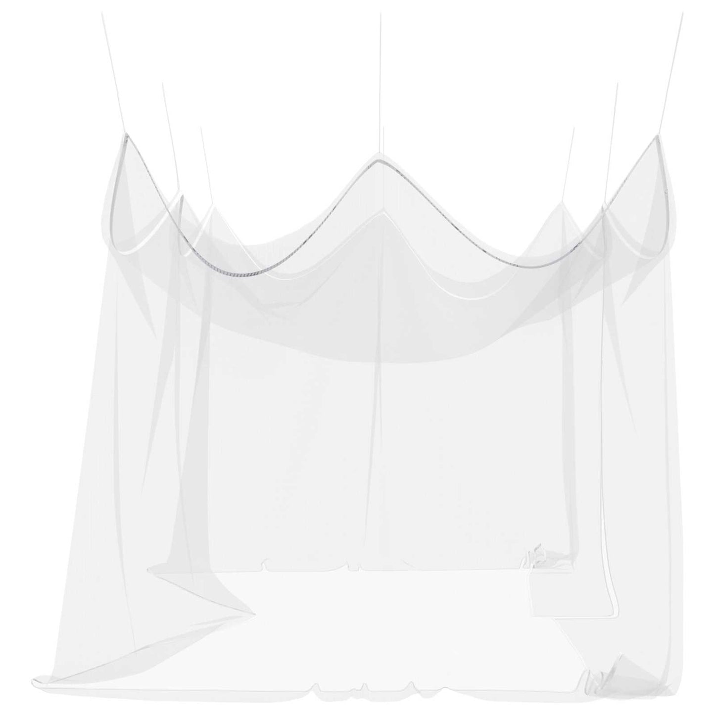 Garden Mosquito Net 156 Mesh White 3 x 6 x 2.5 m Polyester