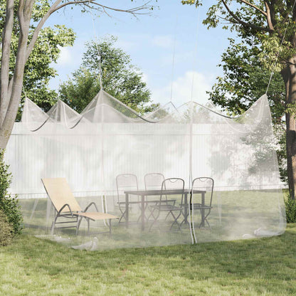Garden Mosquito Net 156 Mesh White 4 x 4 x 2.5 m Polyester