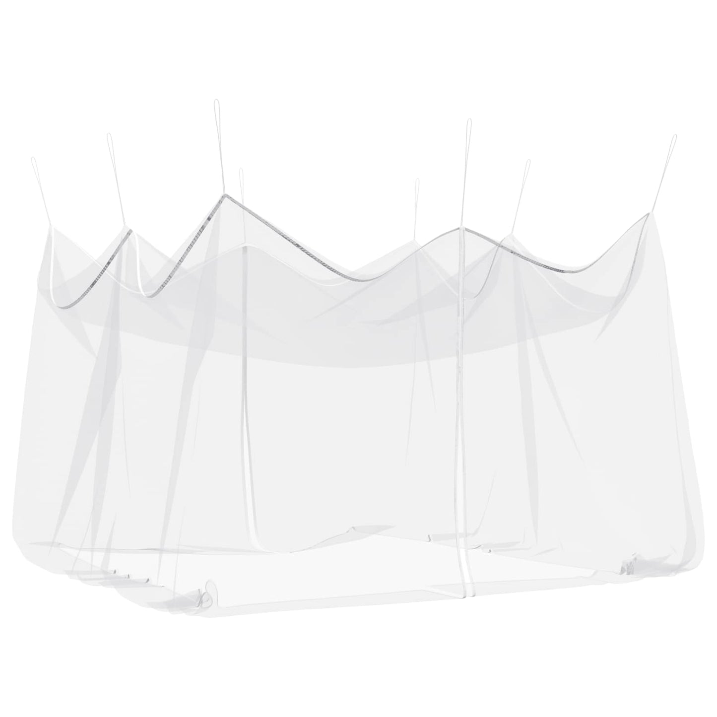 Garden Mosquito Net 156 Mesh White 4 x 4 x 2.5 m Polyester