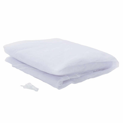 Garden Mosquito Net 156 Mesh White 4 x 4 x 2.5 m Polyester