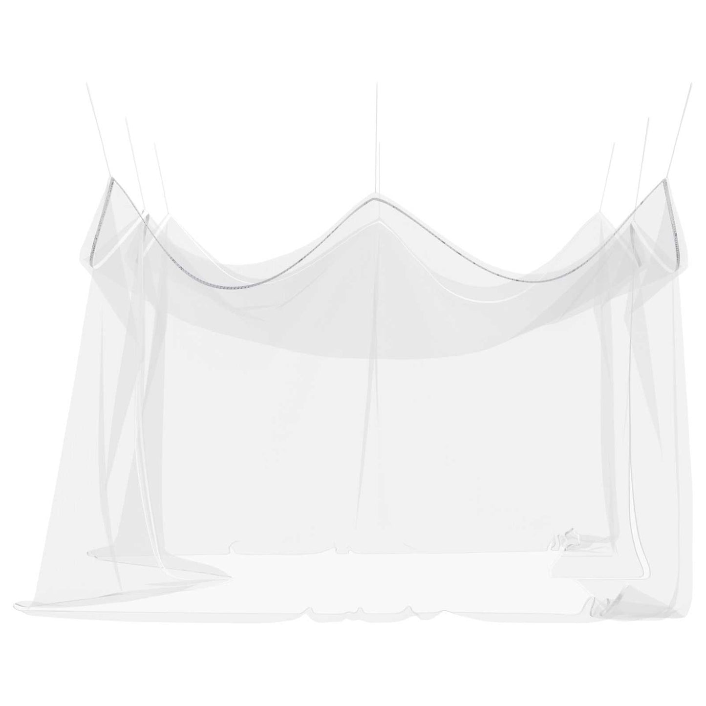 Garden Mosquito Net 156 Mesh White 4 x 4 x 2.5 m Polyester