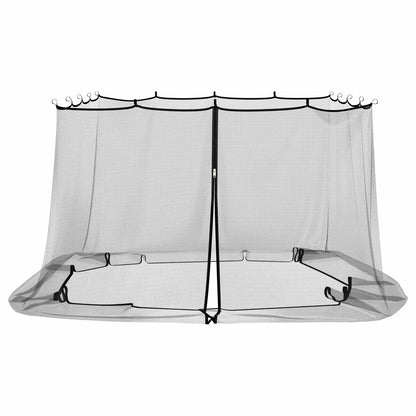 Mosquito Net for Gazebo 220 mesh Black 3.6 x 3 x 2 m Polyester