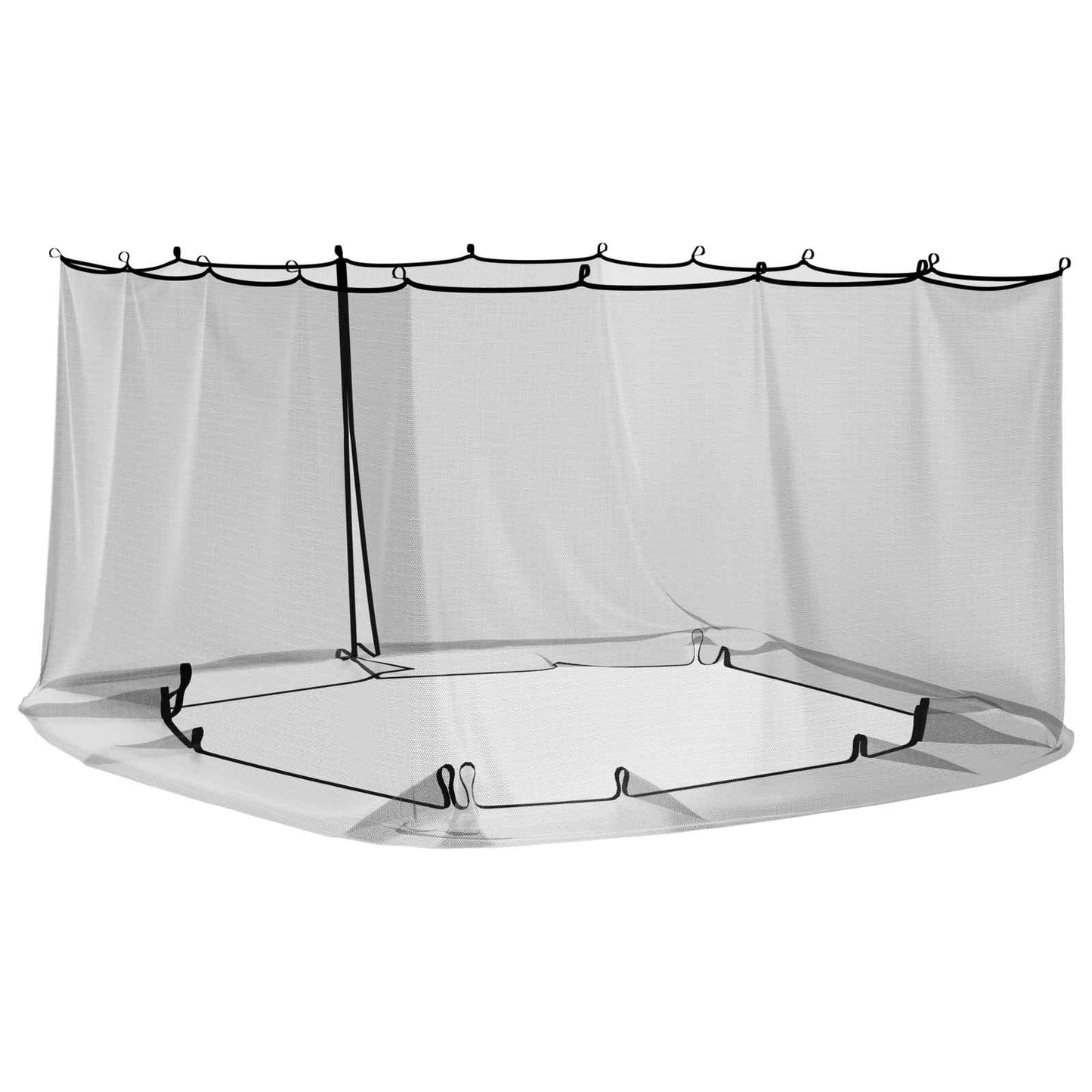 Mosquito Net for Gazebo 220 mesh Black 4 x 3 x 2 cm Polyester