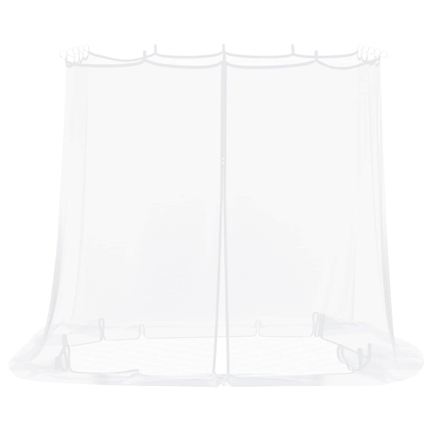 Mosquito Net for Gazebo 220 mesh White 2 x 2 x 2 m Polyester