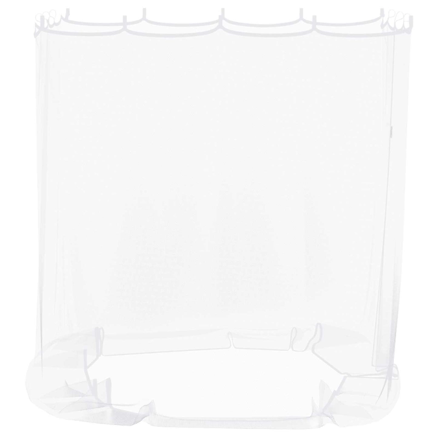 Mosquito Net for Gazebo 220 mesh White 2 x 2 x 2 m Polyester