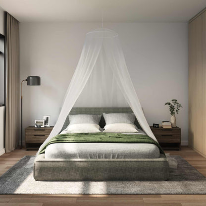 Mosquito Net for Bed 3 pcs 156 mesh White Polyester