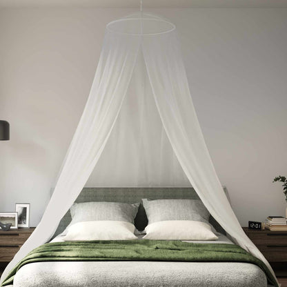 Mosquito Net for Bed 3 pcs 156 mesh White Ø56 x 220 cm