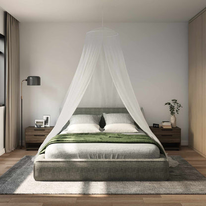 Mosquito Net for Bed 3 pcs 156 mesh White Ø56 x 220 cm