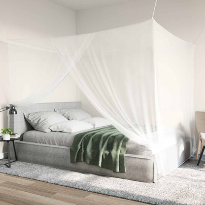 Mosquito Net for Bed 156 Mesh 3 pcs White Polyester