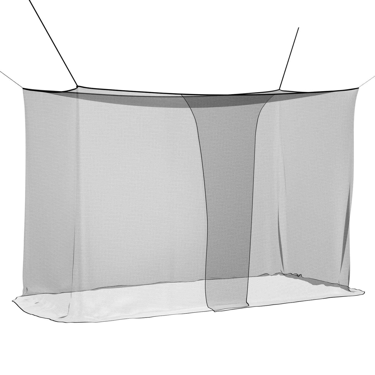 Mosquito Net for Bed 156 Mesh Black 220 x 120 x 150 cm
