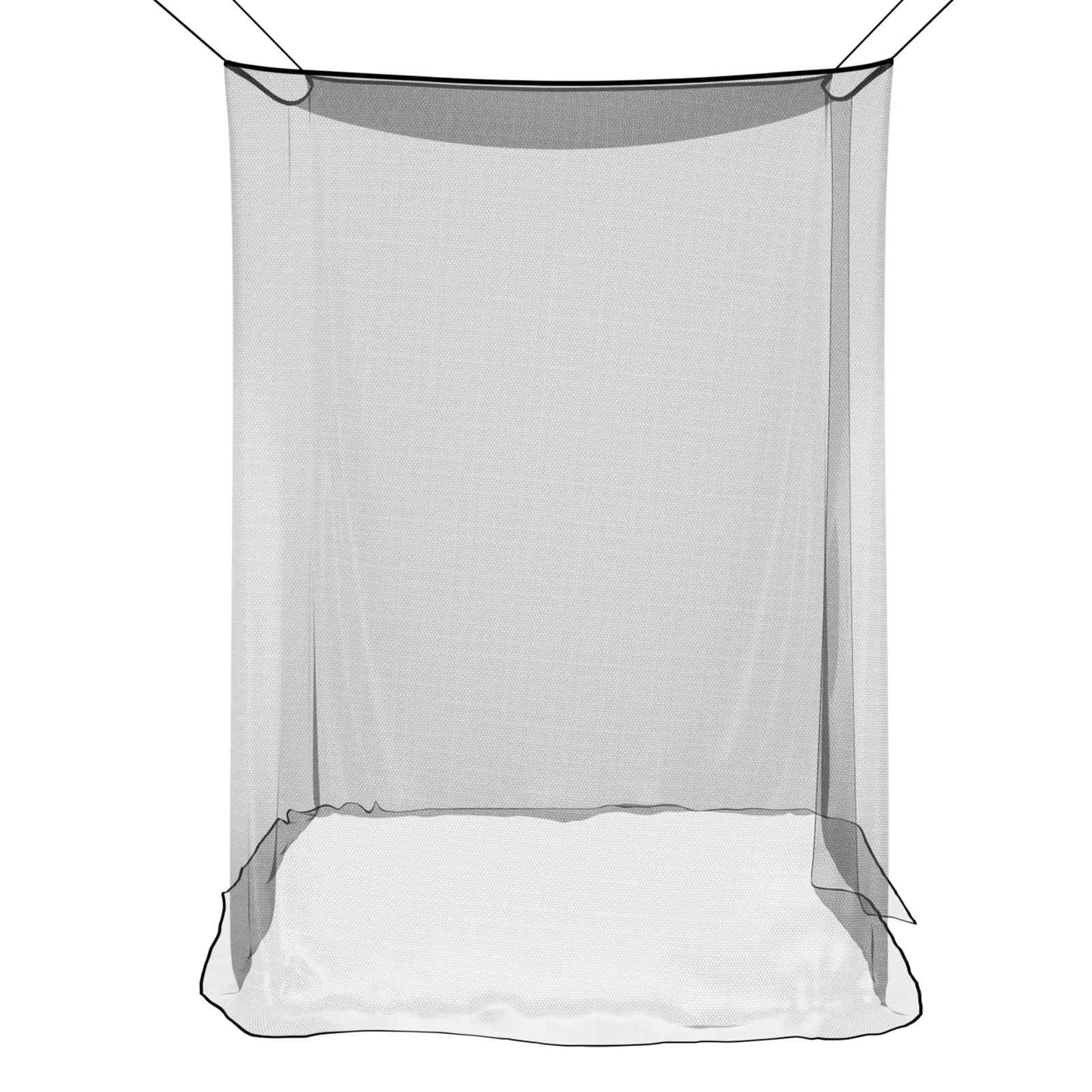 Mosquito Net for Bed 156 Mesh Black 220 x 120 x 150 cm