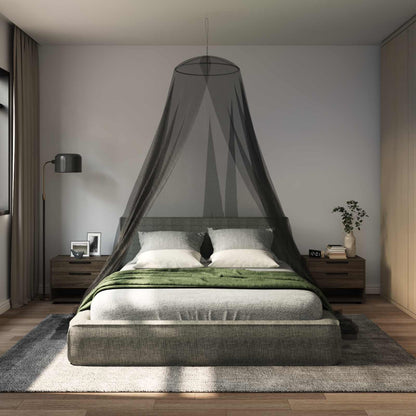 Mosquito Net for Bed 3 pcs 156 mesh Black Polyester