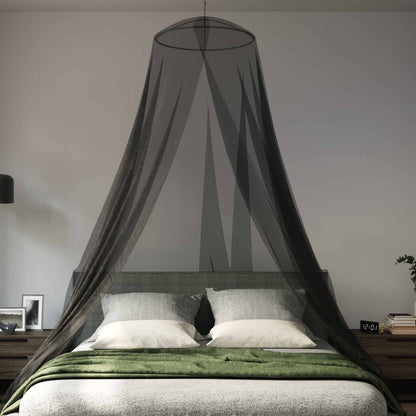 Mosquito Net for Bed 3 pcs 156 mesh Black Ø56 x 220 cm