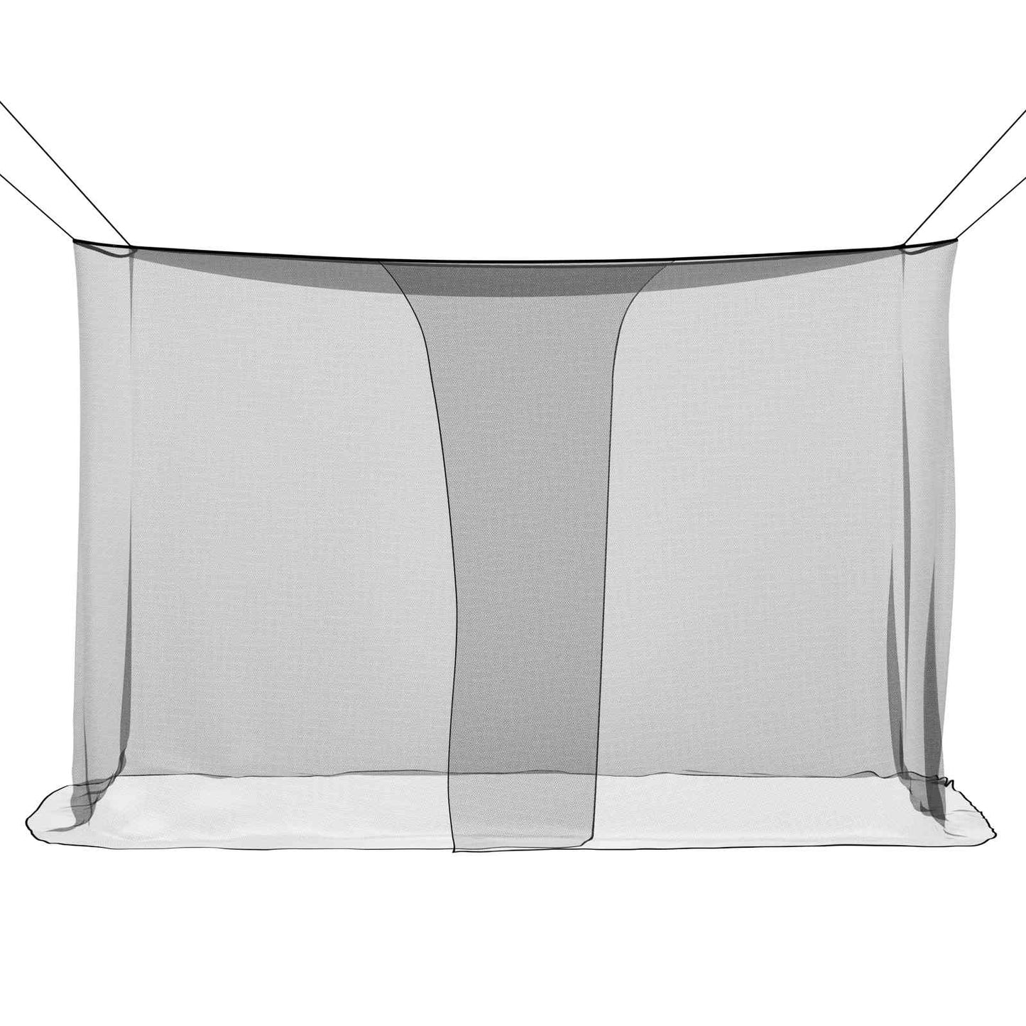 Mosquito Net for Bed 156 Mesh 3 pcs Black Polyester