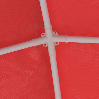 Party Tent 250 x 250 x 240 cm Red PE and Steel