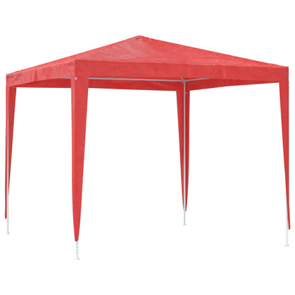 Party Tent 250 x 250 x 240 cm Red PE and Steel