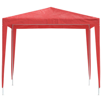 Party Tent 250 x 250 x 240 cm Red PE and Steel