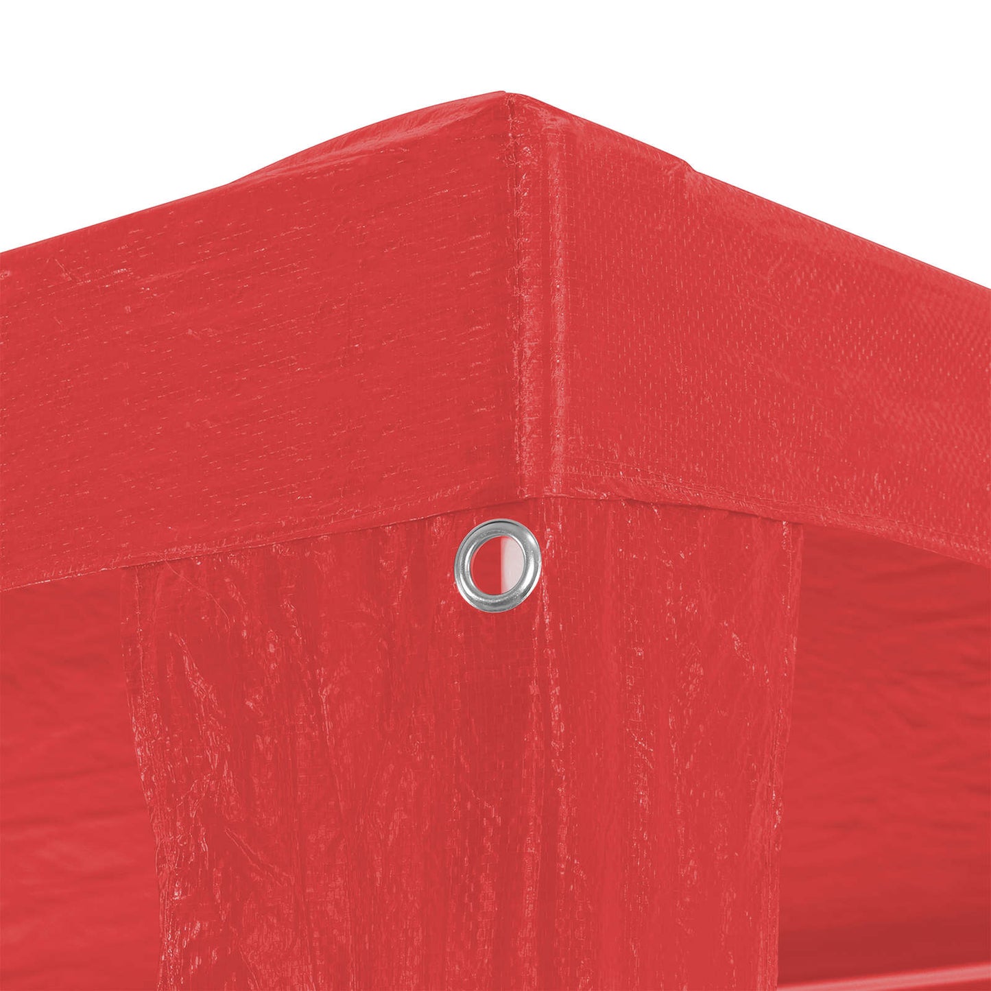 Party Tent Red 300 x 300 x 255 cm PE and Steel