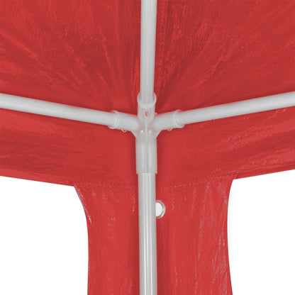 Party Tent Red 300 x 300 x 255 cm PE and Steel