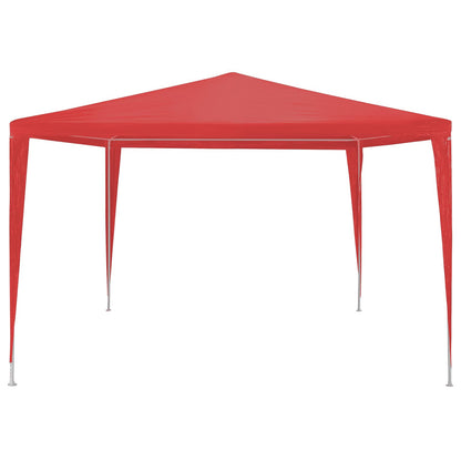 Party Tent Red 300 x 300 x 255 cm PE and Steel