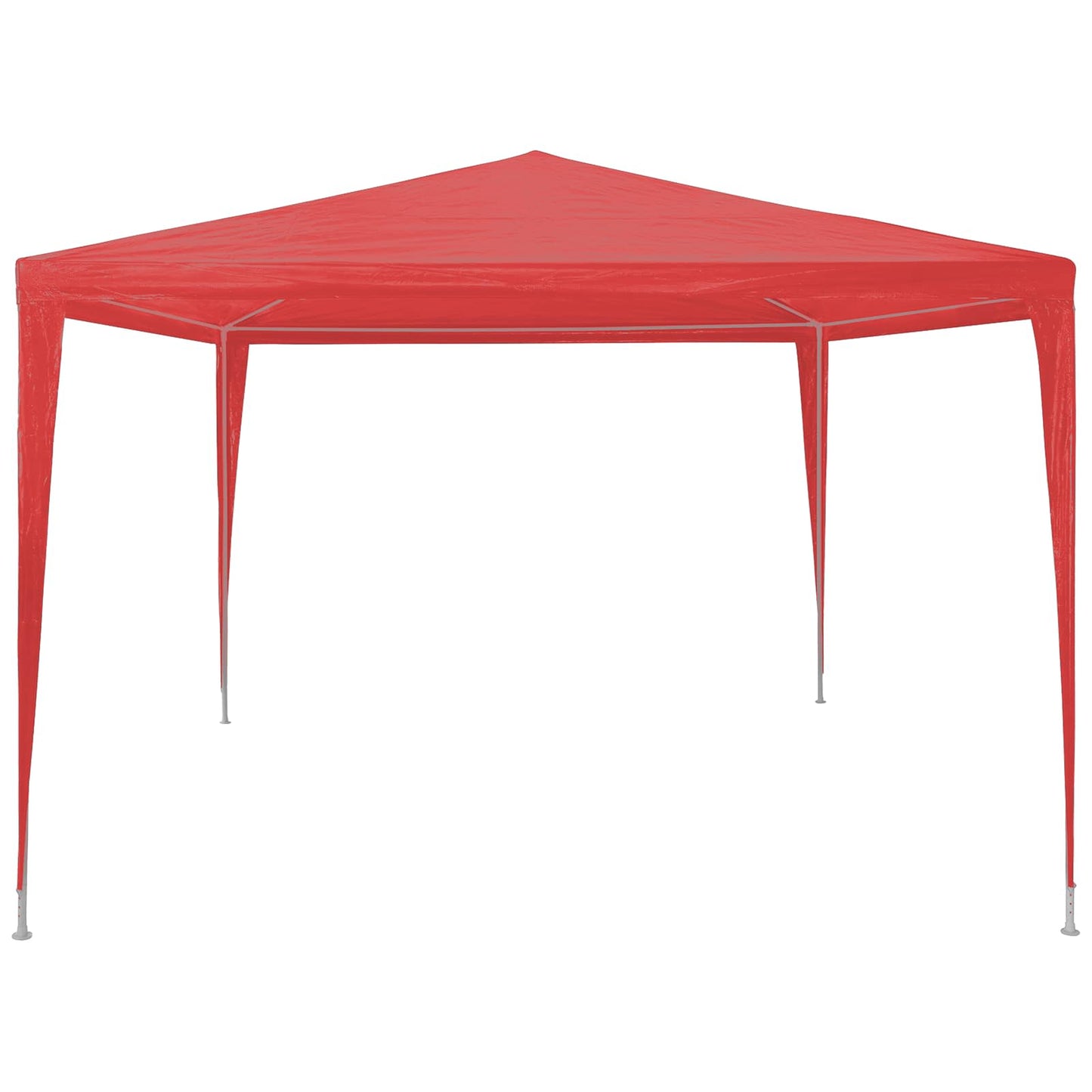 Party Tent Red 300 x 300 x 255 cm PE and Steel
