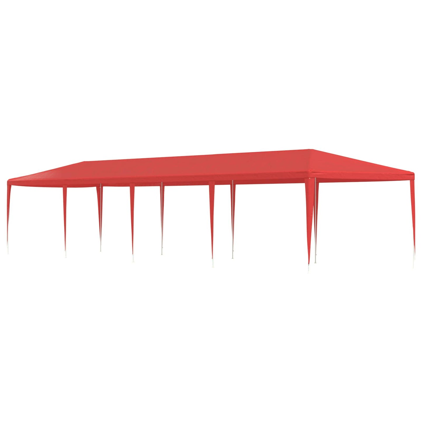 Party Tent Red 1200 x 300 x 255 cm PE and Steel