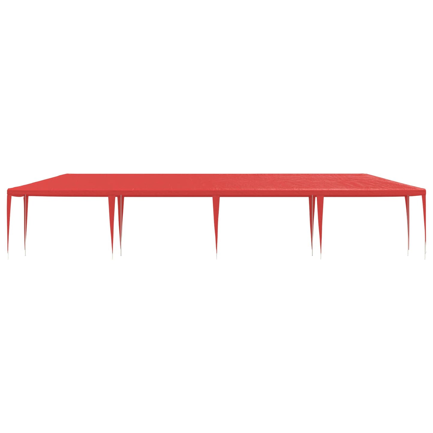 Party Tent Red 1200 x 300 x 255 cm PE and Steel