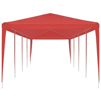 Party Tent Red 1200 x 300 x 255 cm PE and Steel