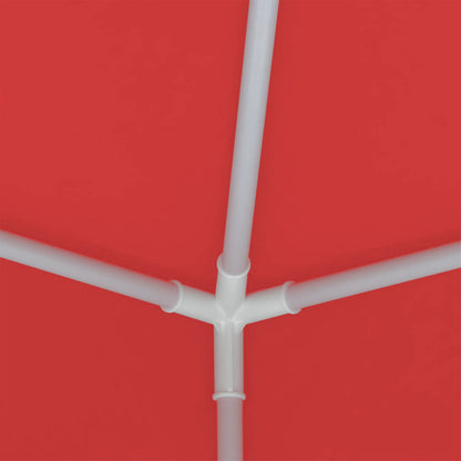 Party Tent Red 250 x 250 x 240 cm PE and Steel