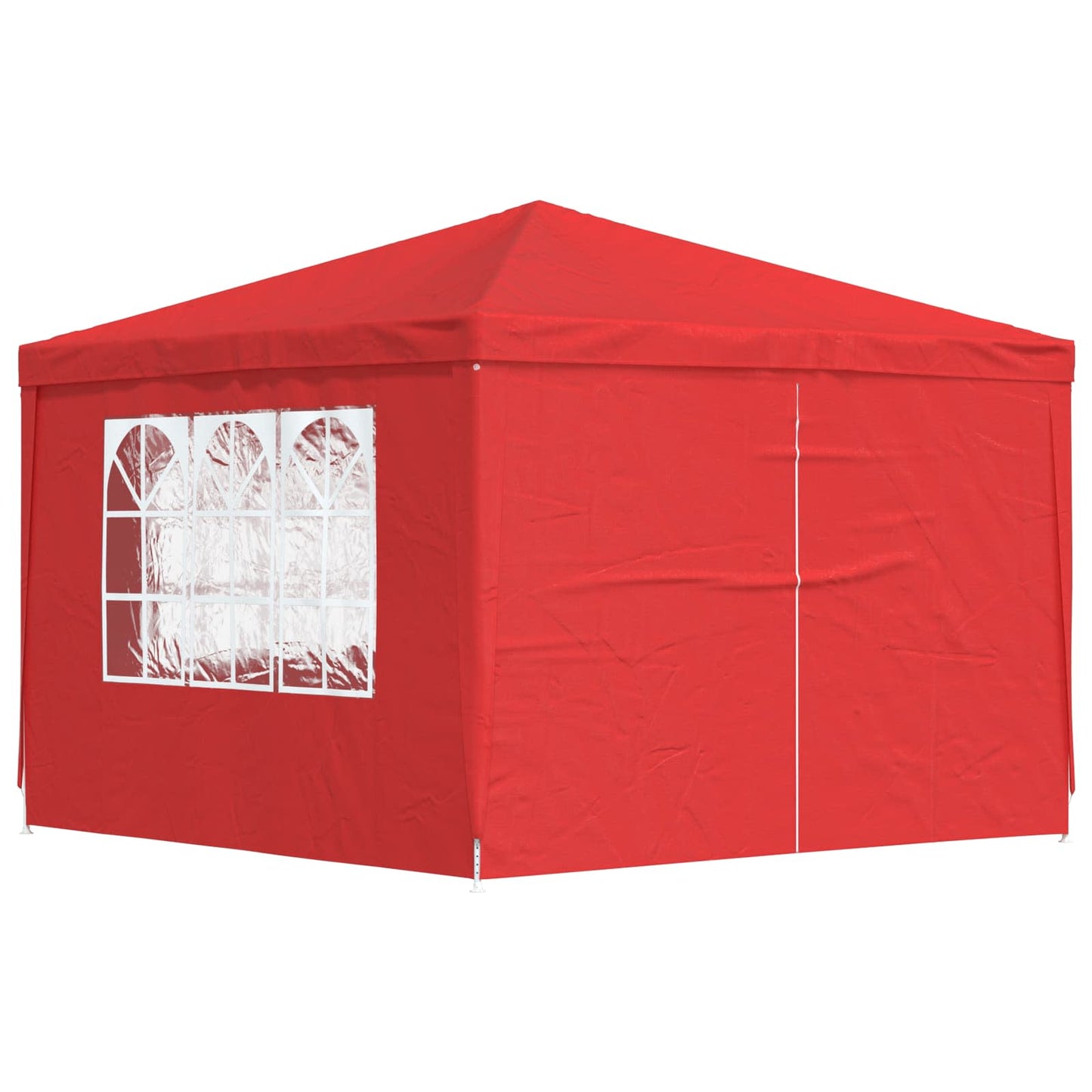 Party Tent 300 x 300 x 255 cm Red PE and Steel