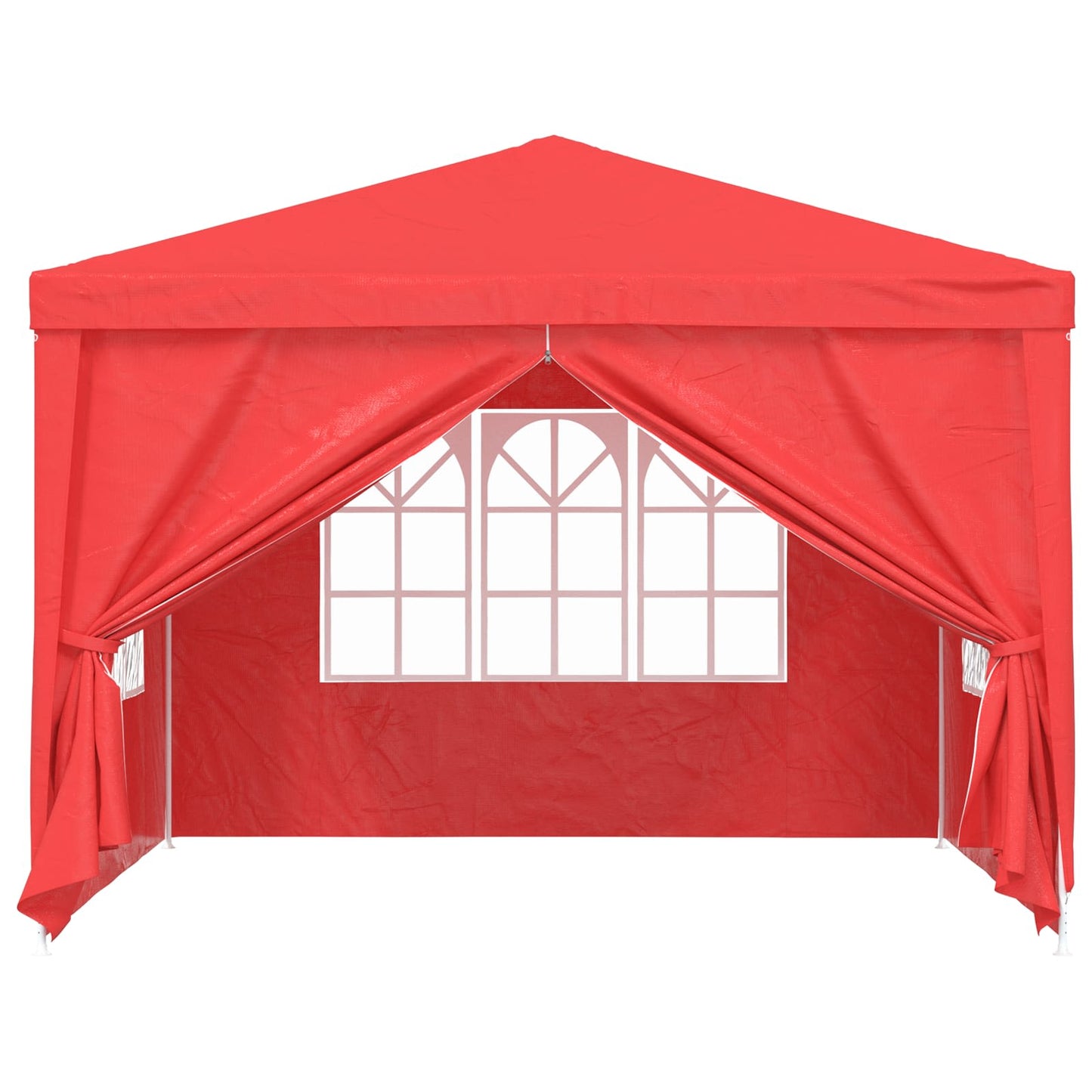 Party Tent 300 x 300 x 255 cm Red PE and Steel