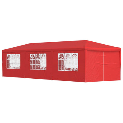Party Tent 900 x 300 x 255 cm Red PE and Steel