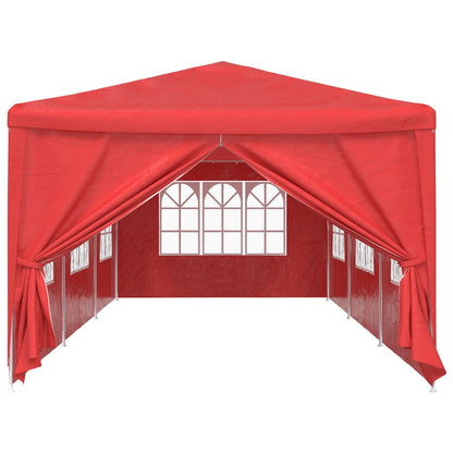 Party Tent 900 x 300 x 255 cm Red PE and Steel