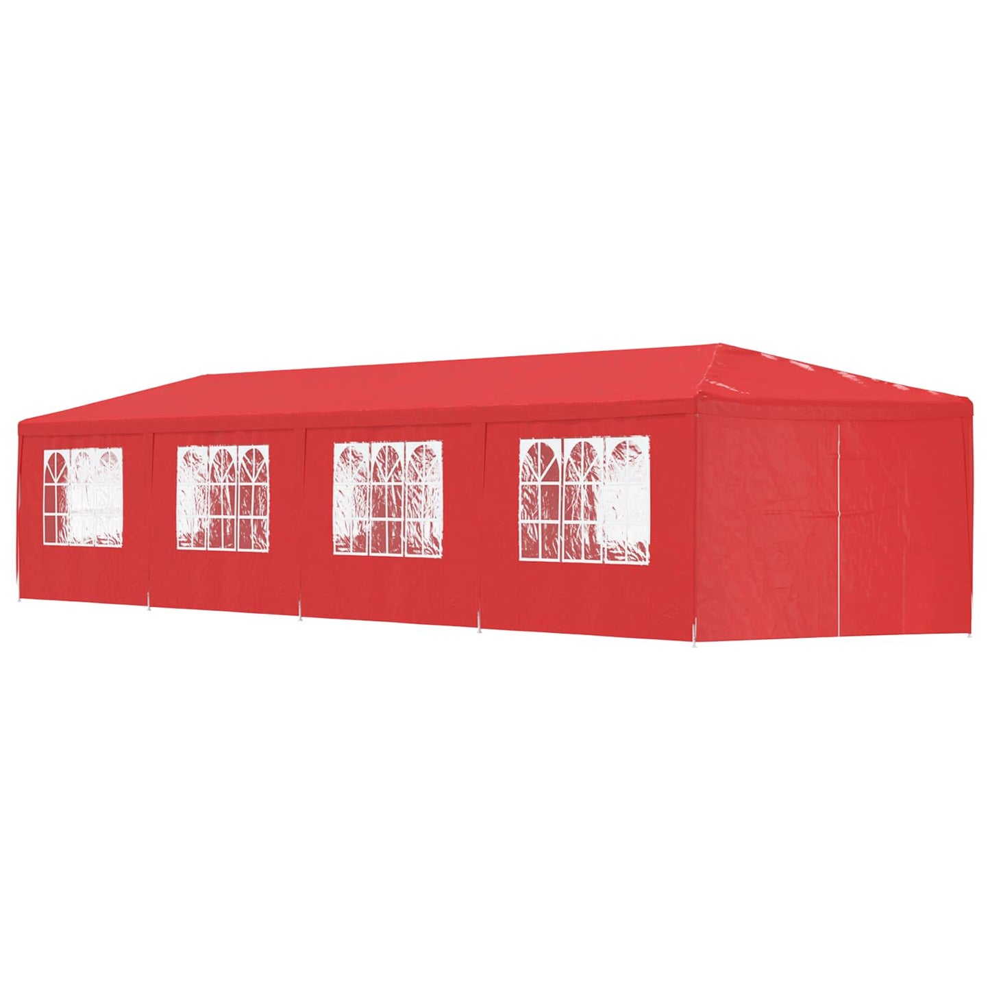 Party Tent 1200 x 300 x 255 cm Red PE and Steel