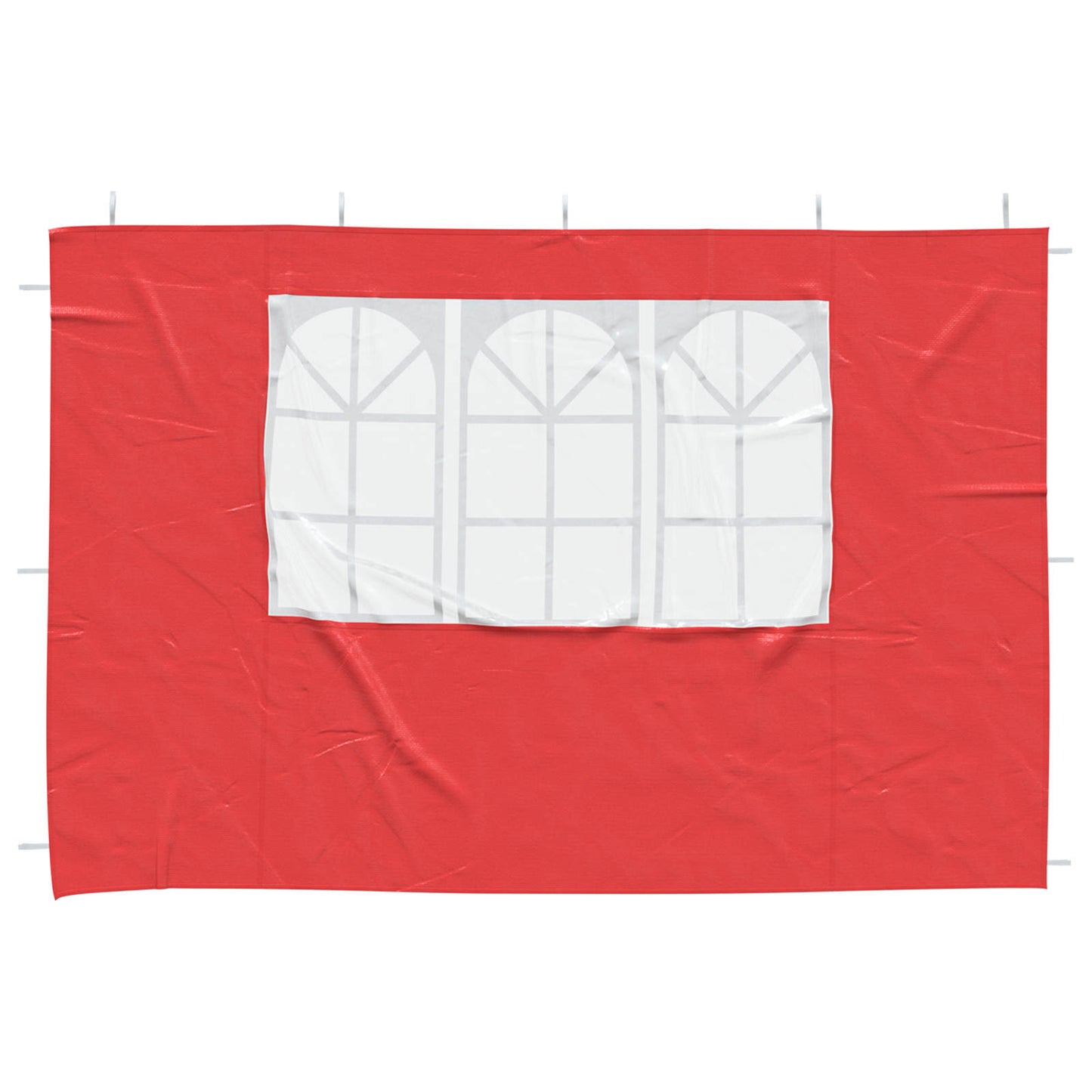 Party Tent Sidewall 2 pcs 300 x 195 cm Red PE and Steel