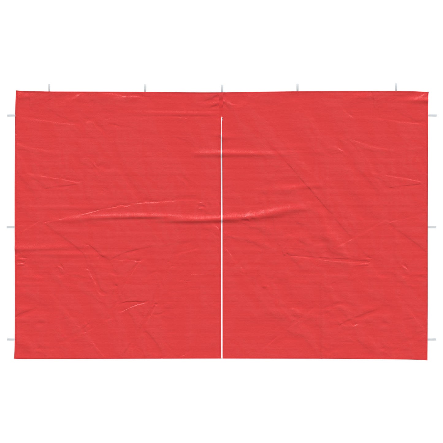 Party Tent Sidewall 2 pcs Red 300 x 195 cm PE and Steel