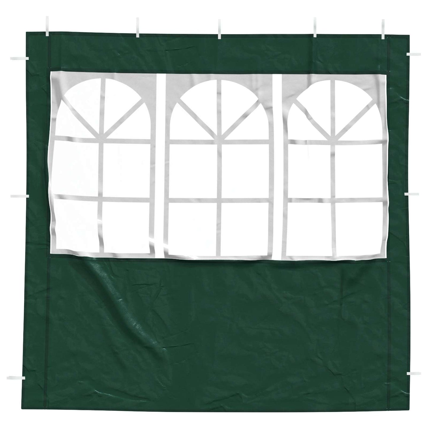 Party Tent Sidewall 2 pcs 200 x 195 cm Green PE and Steel