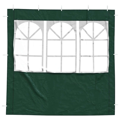 Party Tent Sidewall 2 pcs 200 x 195 cm Green PE and Steel