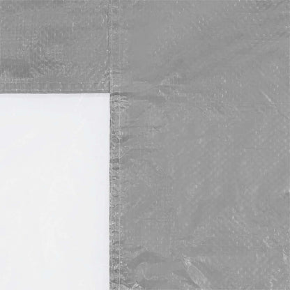 Party Tent Sidewall 2 pcs 400 x 195 cm Light Grey PE and Steel