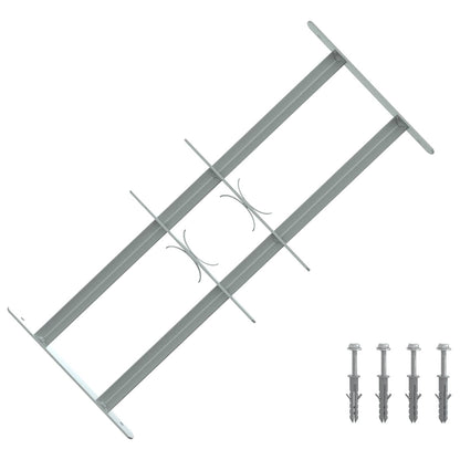 Security Grille for Windows with 2 Crossbars 3 pcs 430-740 mm