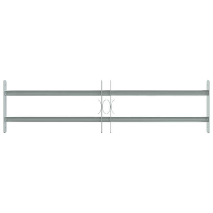 Security Grille for Windows with 2 Crossbars 3 pcs 630-1140 mm