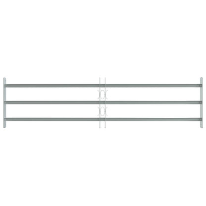 Security Grille for Windows with 3 Crossbars 3 pcs 930-1740 mm