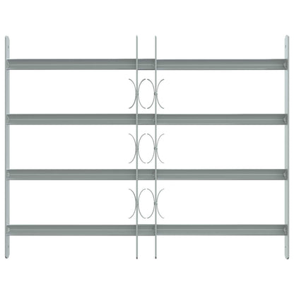 Security Grille for Windows with 4 Crossbars 3 pcs 430-740 mm