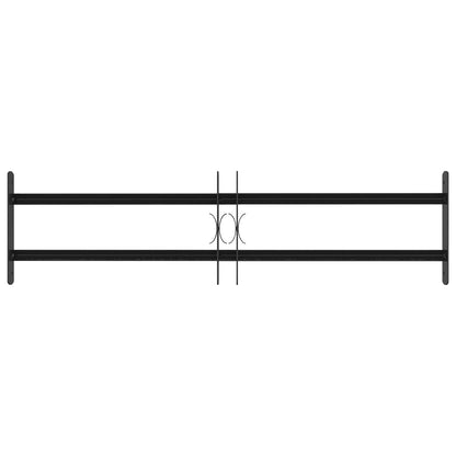 Security Grille for Windows with 2 Crossbars 3 pcs 63-114 cm